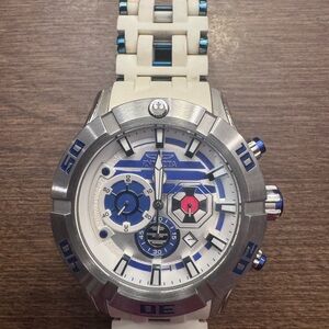 Invicta Silver and Blue Men's Watch